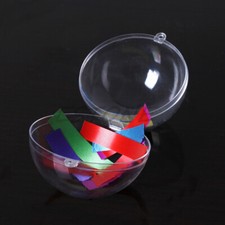 Exquisite Clear Bauble Hanging Hollow Drop Wedding Party Ornaments Dia 12cm