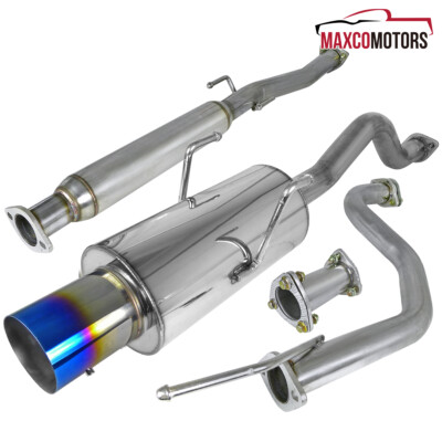 Catback Exhaust Fits 1994-2001 Acura Integra GSR Burnt Tip Muffler System Kit