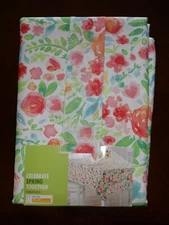 NWT Celebrate Easter Together Oblong Floral Tablecloth 60x84"