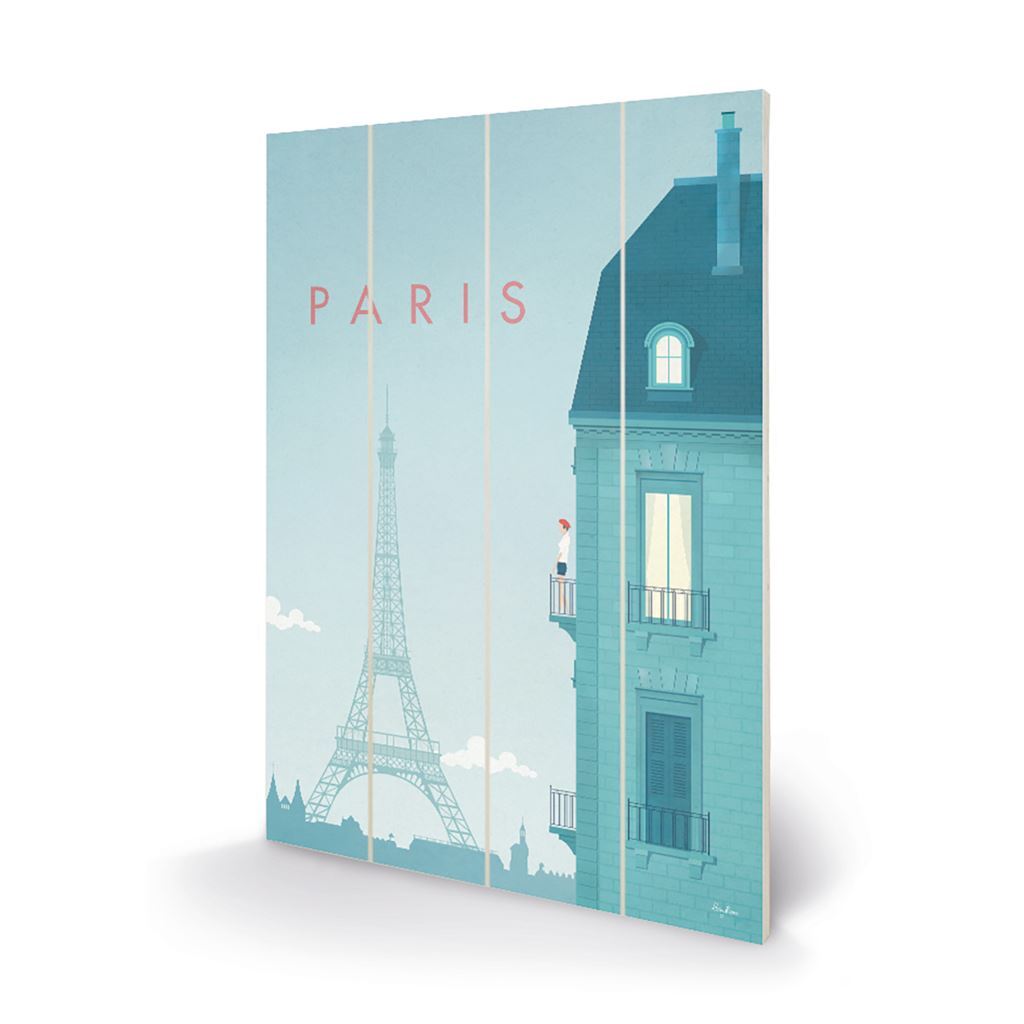 Henry Rivers (Paris) Official 40 x 59cm Wooden Wall Art Print