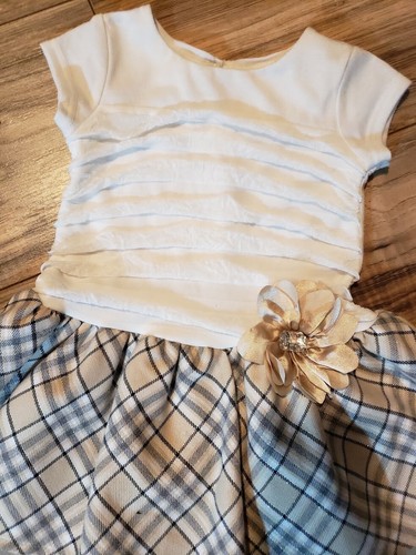 Youngland Baby Girl Short Sleeve Plaid Tutu Dress 18 Months - Picture 2 of 12