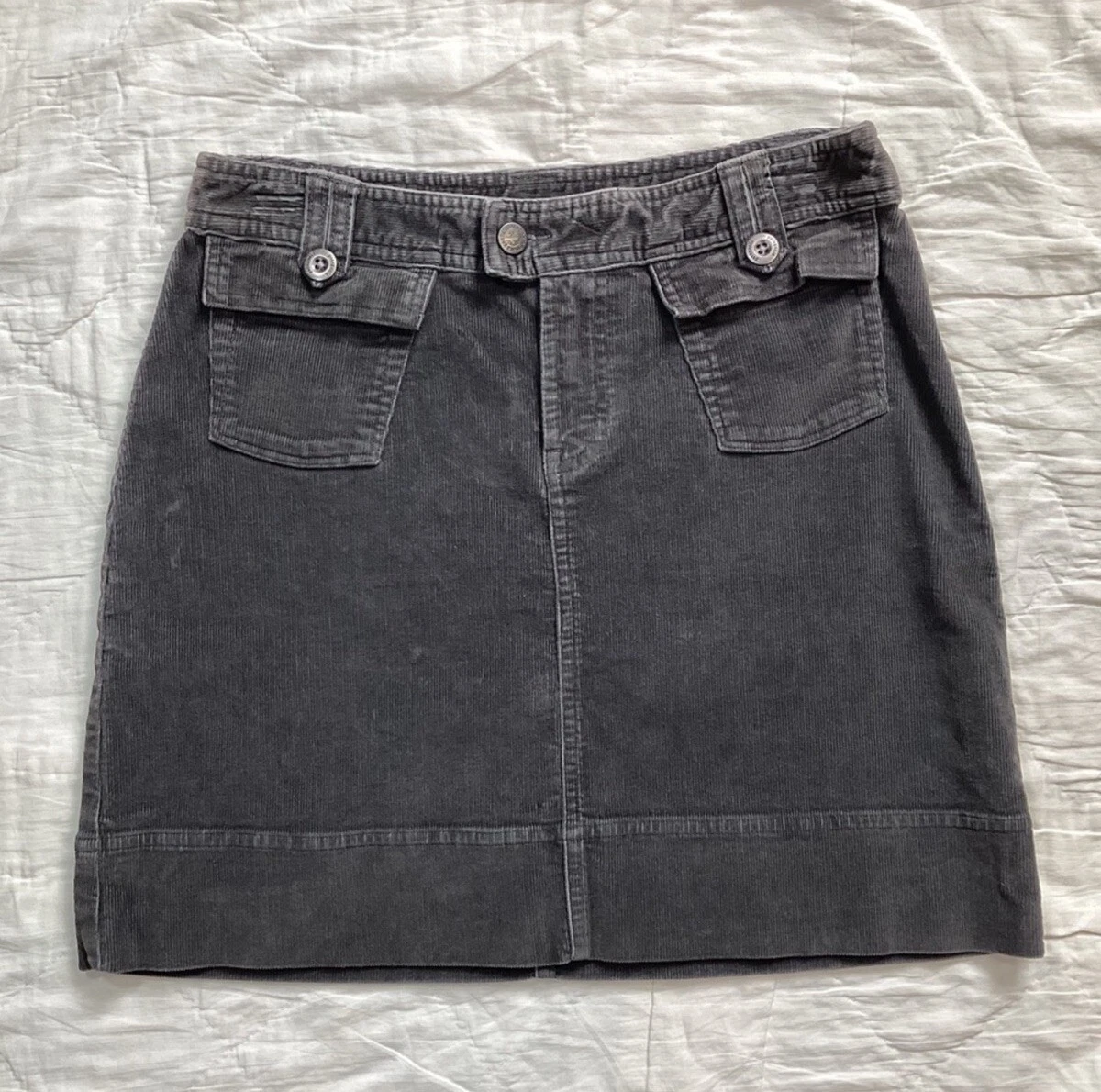 Patagonia Skirt 2 Womens Rockwall Organic Stretch Corduroy Dark Gray
