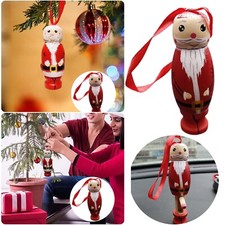 Funny Wood Santa Christmas Ornaments Christmas Decorations Christmas Tree