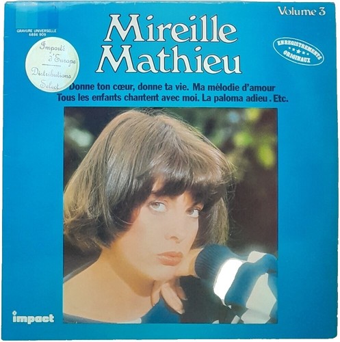 Mireille Mathieu ‎Bonjour Mireille UPS-160-V with OBI Japan LP