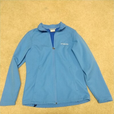 Columbia Sportswear Women Ladies LIGHT Blue Full Zip Jacket Size S Fleece  Lined