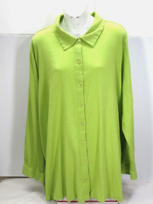 Ulla Popken Button L/S Tunic Shirt Womans 58 Bust 30L  No size material tag