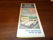 1976 Hess Delaware/Maryland/Virginia/West Virginia Vintage Road Map/ Nice Cover