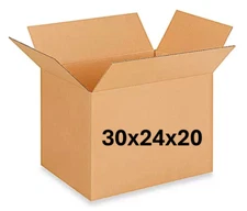 30" x 24" x 20" CARDBOARD BOX - 200 lb - SINGLE BOX