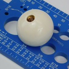 1956-1962 Corvette Shifter Knob White Ball 3747685 New