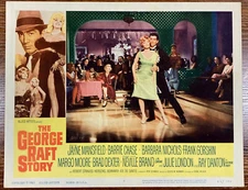 GEORGE RAFT STORY Movie Lobby Card Poster Julie London Danton Jayne Mansfield