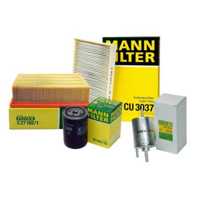 Mann Oil Air Paper Cabin Fuel Filter Service Kit For A4 Cabriolet 1.8L AMB Turbo