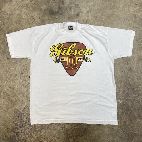 Vintage Gibson Guitar 100 Year Anniversary Shirt XL CompuServe 90s