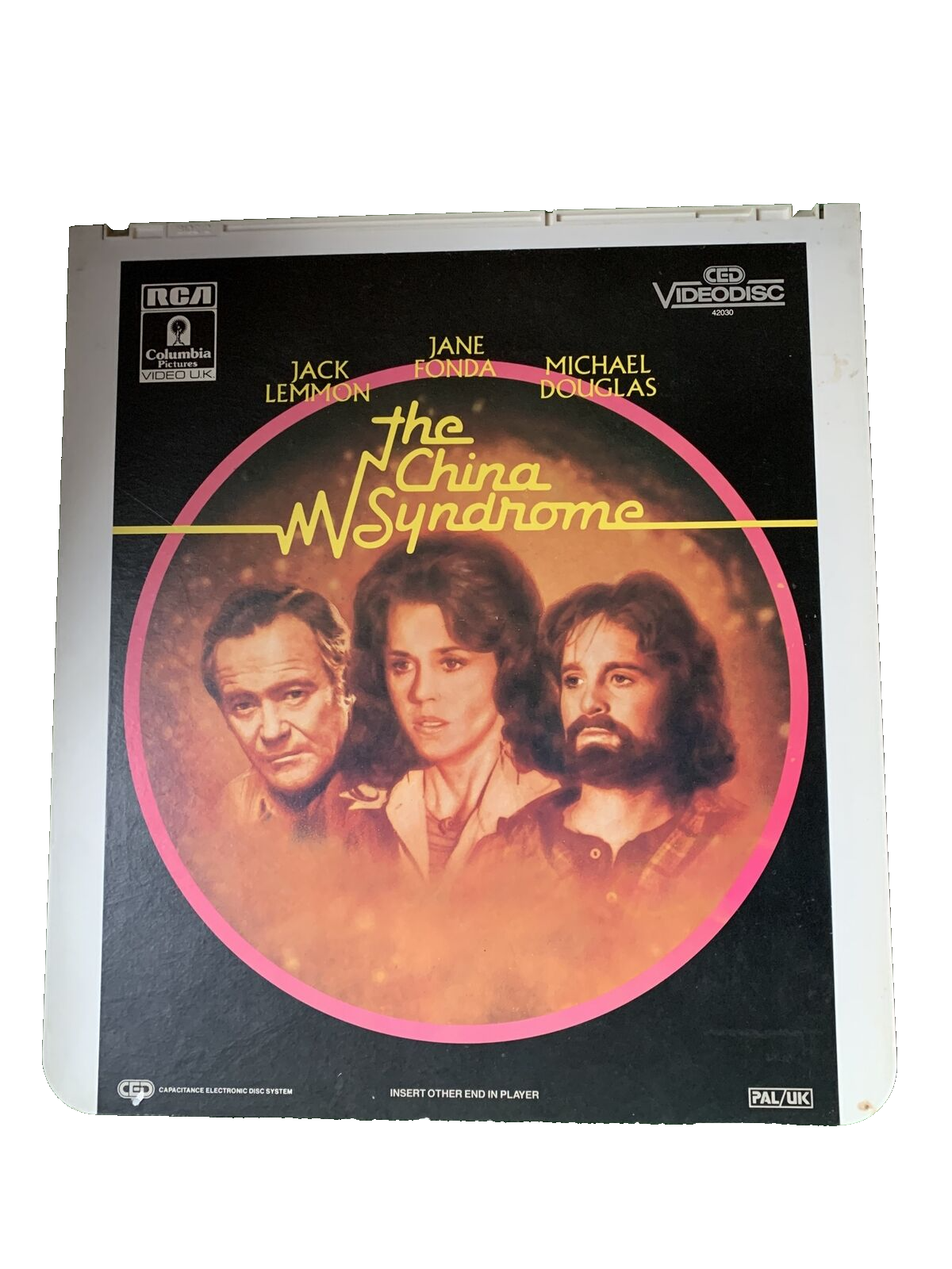 THE CHINA SYNDROME - michael douglas - CED videodisc Pal /Uk 1983 Jane Fonda