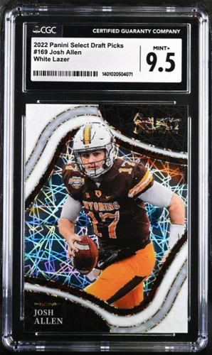 2022 Panini Select Draft #169 Josh Allen White Lazer  CGC 9.5 - 1401020504071