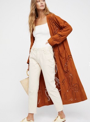rust duster coat