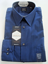 Mens Arrow Dress Shirt Persian Blue Size Large 16-16 1/2 32- 33 NEW