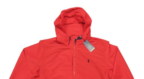 Polo Ralph Lauren Men's Red Packable Water-Repellent Hooded Jacket - Picture 3 of 7