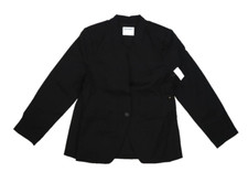 Old Navy Long Sleeve Blazer Jacket Classic Black One Button Business Womens L