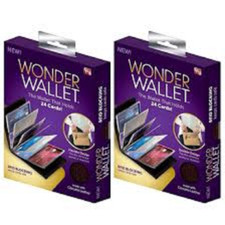 2 pk Wonder Wallet as seen on tv RFID - Black