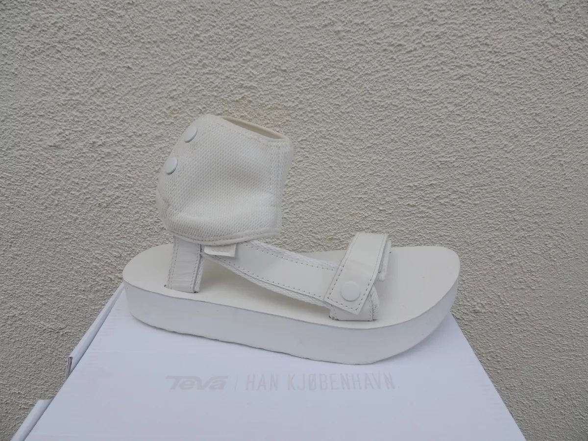 Morse kode Anerkendelse Brun TEVA HAN KJOBENHAVN 2 WHITE LEATHER MANFORM SANDALS, MEN US 6/ WOMEN US 8  ~NIB | eBay