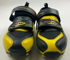 Northwave Cycling Shoes Size 39 1/2  Black & Yellow