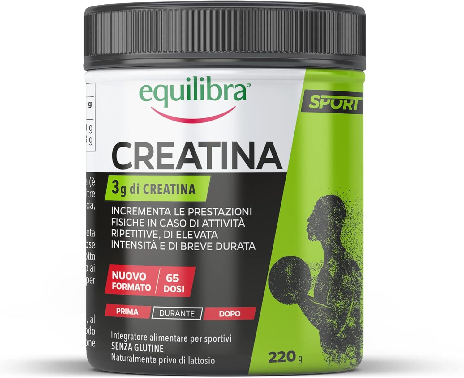 EQUILIBRA INTEGRATORI ALIMENTARI A BASE DI CREATINA SENZA GLUTINE INCREMENTA LE