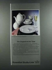 1986 Rosenthal Asymmetria China and Crystal Ad - The Original Of Our Time