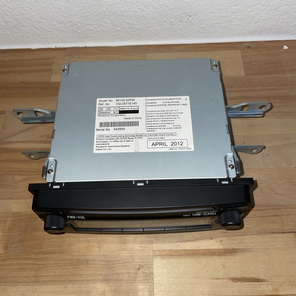 2012-2013 Toyota Corolla Radio Am Fm Cd Player 86120-02F90 OEM | eBay