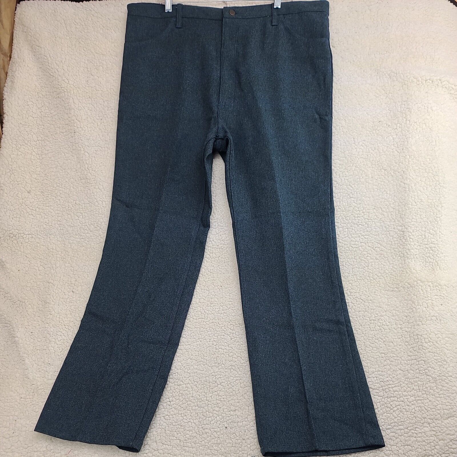 Wrangler Polyester Jeans Mens 42x32 Gray USA Made… - image 1