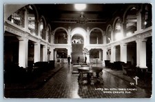 Foto RPPC Puebla México Postal Lobby Del Hotel Garci Crespo años 50