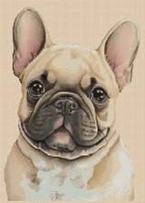 French Bulldog Counted Cross Stitch CHART No. 2-655