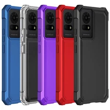 For TCL K24 T434D Case 2 Layer Protection Shockproof Corners TPU Bumper Cover