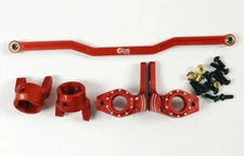 GDS Racing Front Steering Set for Axial SCX10 BLACK/RED/SILVER
