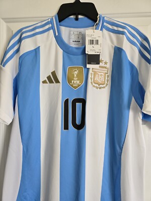 Adidas Argentina 24 Messi Home Jersey SIZE LARGE | eBay
