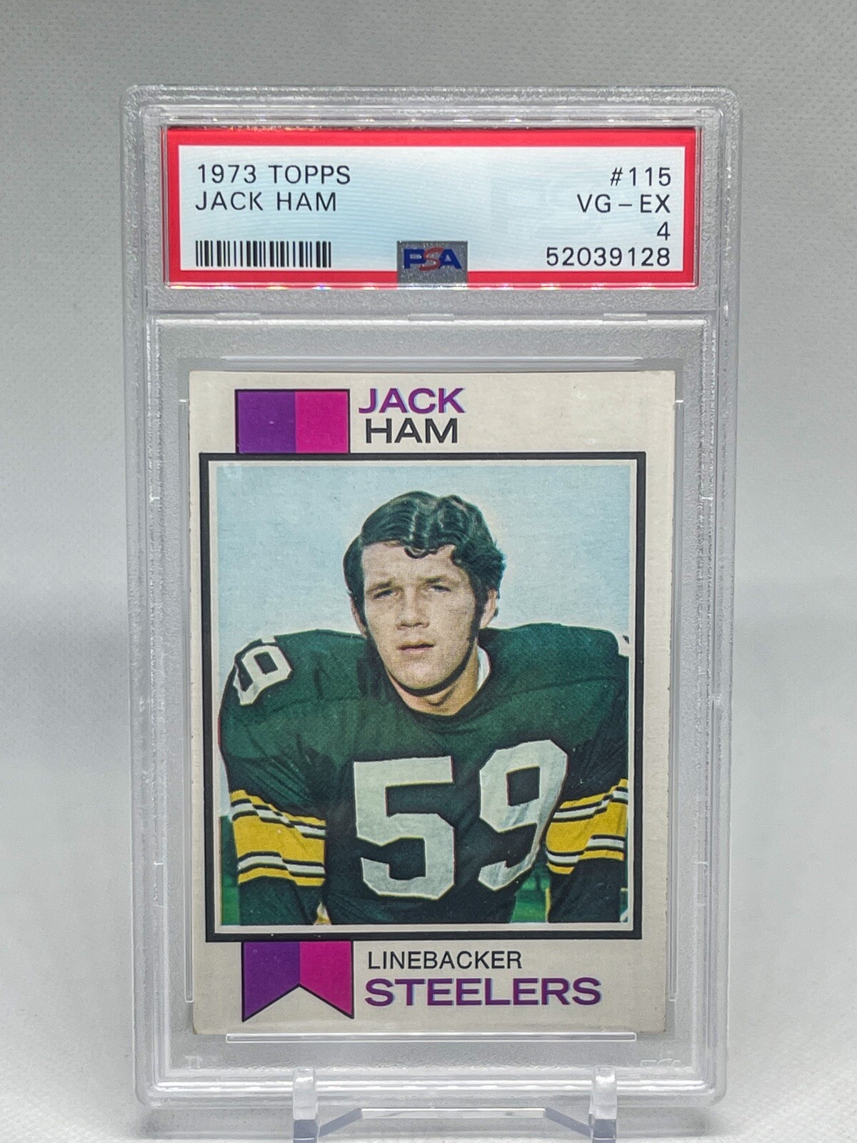 1973 Topps PSA 4 VG-EX Jack Ham HOF RC #115 Steelers