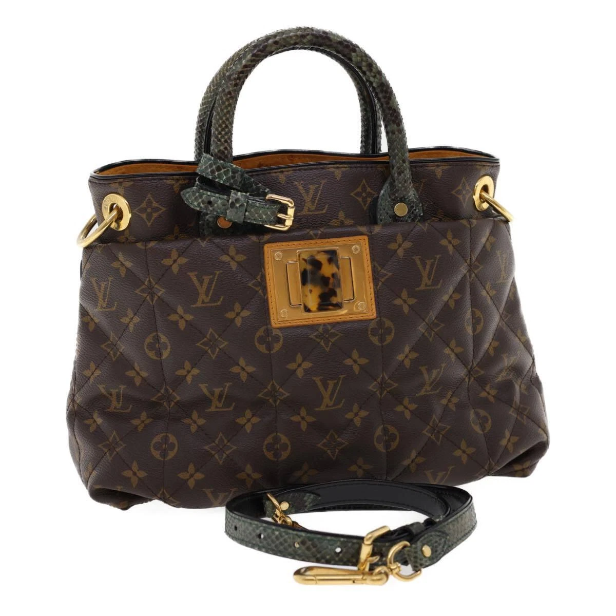 LOUIS VUITTON Monogram Etoile Exotic GM Hand Bag M40402 LV Auth