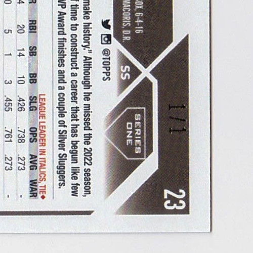 2023 Topps 1st Edition Fernando Tatis Jr. Platinum Stars SUPERFRACTOR 1/1 view 3