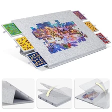 2000 Pieces Portable Jigsaw Puzzle Board with 6 Drawers & Trays, Tilting Jigs...
