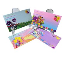 Vintage Lisa Frank Envelope Bundle Of 4 Spotty Dotty Racoon Casey Candy Hunter