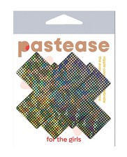 Nipple Pasties Pastease Disco Glitter X Spandex One Size Silver Nipple Covers