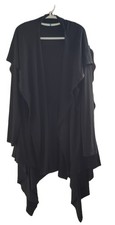 COOFANDY Hooded CLOAK Cardigan Size XXXL Black Shawl Collar Open Front LS Unisex