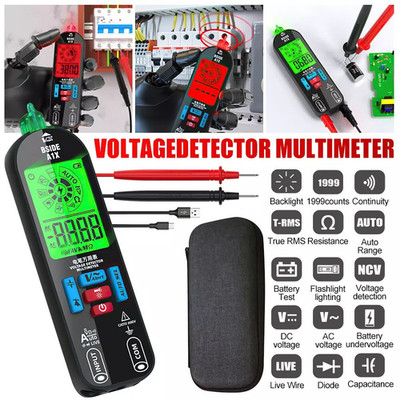 Mini Multimeter LCD Digital Tester Voltage Detector DC/AC Voltage Resistance A1X