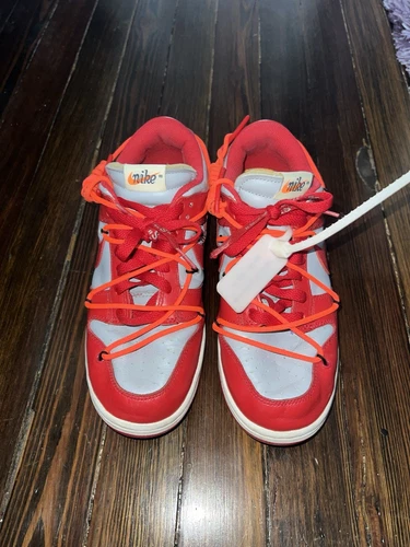 Off White x Nike Dunk Low University Red - Size 6.5 - See Photos - No Box