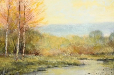 Original Ölgemälde Otto Ernst Pelzer (1937) Herbstliche Heidelandschaft