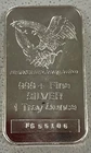 Vintage Engelhard Flying Eagle 1 oz Silver Bar - Gorgeous - Original Luster