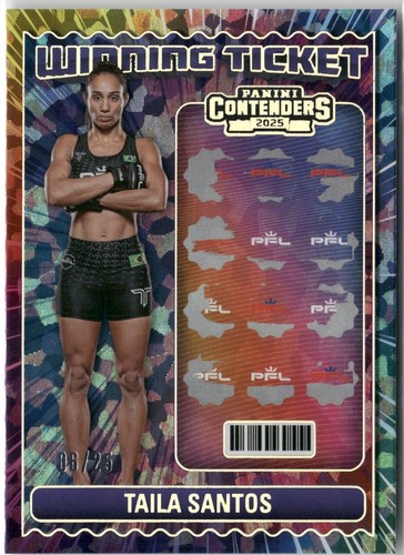 2025 Panini Contenders PFL Winning Ticket Silver Rob Wilkinson 57