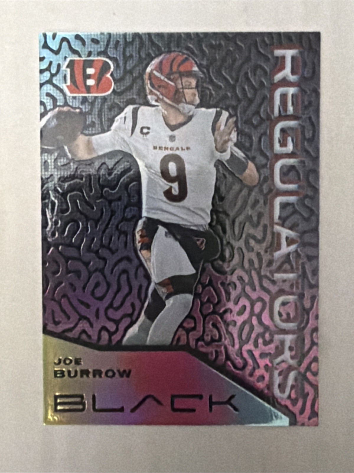 Joe Burrow 2021 Panini Black Regulators Case Hit SSP
