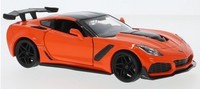 Chevrolet Corvette ZR1 2019 Orange Modellauto 79356 Motormax 1:24