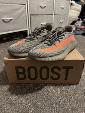 adidas Yeezy Boost 350 V2 Beluga Gray/Orange Primeknit Sneakers BB1826