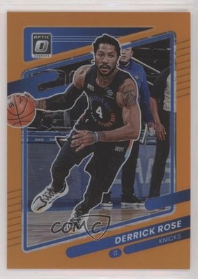 2021-22 Panini Donruss Optic Orange Prizm 22/199 Derrick Rose #127 h3e